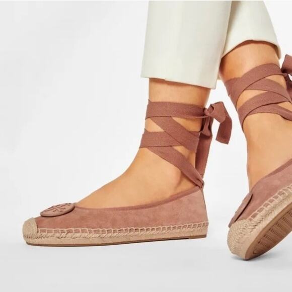 Tory Burch Minnie Espadrille Ballerina Flats Size 8